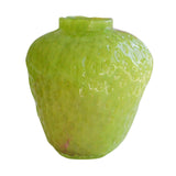 Maxbell Strawberry Vase Decorative Cute Mini Flower Vase for Kitchen Desk TV Cabinet Green