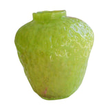 Maxbell Strawberry Vase Decorative Cute Mini Flower Vase for Kitchen Desk TV Cabinet Green