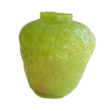 Maxbell Strawberry Vase Decorative Cute Mini Flower Vase for Kitchen Desk TV Cabinet Green