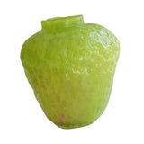 Maxbell Strawberry Vase Decorative Cute Mini Flower Vase for Kitchen Desk TV Cabinet Green