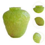Maxbell Strawberry Vase Decorative Cute Mini Flower Vase for Kitchen Desk TV Cabinet Green