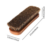 Maxbell Leather Cleaning Brush Boot Brush Shine Brush for Polishing Boots Shoe Shine 17cmx5.5cmx3.9cm