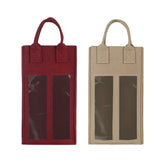 Maxbell Wine Bottle Gift Bag Reusable with Handles Wine Bag for Party Wedding Dinner Wine red