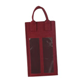 Maxbell Wine Bottle Gift Bag Reusable with Handles Wine Bag for Party Wedding Dinner Wine red