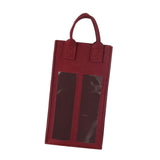 Maxbell Wine Bottle Gift Bag Reusable with Handles Wine Bag for Party Wedding Dinner Wine red