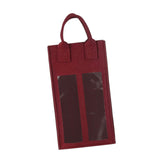 Maxbell Wine Bottle Gift Bag Reusable with Handles Wine Bag for Party Wedding Dinner Wine red