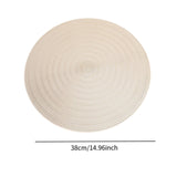 Maxbell Round Woven Placemat PVC Table Mat for Dining Table Countertop Table Setting Golden