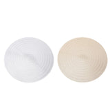 Maxbell Round Woven Placemat PVC Table Mat for Dining Table Countertop Table Setting Golden