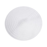 Maxbell Round Woven Placemat PVC Table Mat for Dining Table Countertop Table Setting Silver
