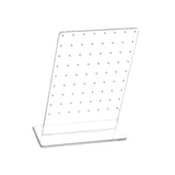 Maxbell Ear Studs Display Rack 72 Holes Earring Stud Storage Holder for Bedroom Shop Transparent