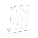 Maxbell Ear Studs Display Rack 72 Holes Earring Stud Storage Holder for Bedroom Shop Transparent