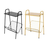 Maxbell Metal Side Table Modern Indoor Plants Holder for Bedroom Balcony Small Space Gold