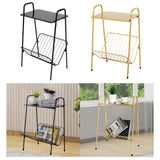 Maxbell Metal Side Table Modern Indoor Plants Holder for Bedroom Balcony Small Space Gold