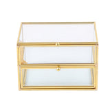 Maxbell Glass Jewelry Box Practical Decorative Box for Bedroom Living Room Bracelets