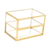 Maxbell Glass Jewelry Box Practical Decorative Box for Bedroom Living Room Bracelets