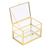 Maxbell Glass Jewelry Box Practical Decorative Box for Bedroom Living Room Bracelets