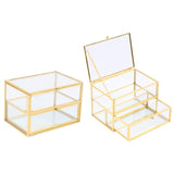 Maxbell Glass Jewelry Box Practical Decorative Box for Bedroom Living Room Bracelets