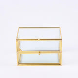 Maxbell Glass Jewelry Box Practical Decorative Box for Bedroom Living Room Bracelets