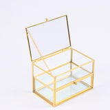 Maxbell Glass Jewelry Box Practical Decorative Box for Bedroom Living Room Bracelets