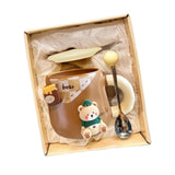 Maxbell Ceramic Coffee Mug Lovely Animal Breakfast Cup for Latte Birthday Gift Style B