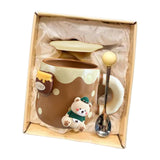 Maxbell Ceramic Coffee Mug Lovely Animal Breakfast Cup for Latte Birthday Gift Style D