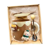 Maxbell Ceramic Coffee Mug Lovely Animal Breakfast Cup for Latte Birthday Gift Style D