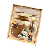 Maxbell Ceramic Coffee Mug Lovely Animal Breakfast Cup for Latte Birthday Gift Style D