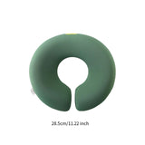 Maxbell Face Down Pillow Ergonomic Comfortable Face Cushion for Desk Office Airplane Dark Green
