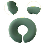 Maxbell Face Down Pillow Ergonomic Comfortable Face Cushion for Desk Office Airplane Dark Green