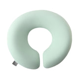 Maxbell Face Down Pillow Ergonomic Comfortable Face Cushion for Desk Office Airplane Light Green