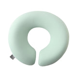 Maxbell Face Down Pillow Ergonomic Comfortable Face Cushion for Desk Office Airplane Light Green