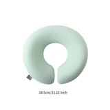 Maxbell Face Down Pillow Ergonomic Comfortable Face Cushion for Desk Office Airplane Light Green