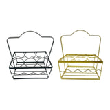 Maxbell Portable Beer Carrier 6 Bottles Drink Organizer Beer Holder for Picnic Party Gold