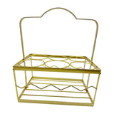 Maxbell Portable Beer Carrier 6 Bottles Drink Organizer Beer Holder for Picnic Party Gold