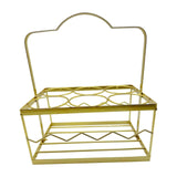 Maxbell Portable Beer Carrier 6 Bottles Drink Organizer Beer Holder for Picnic Party Gold