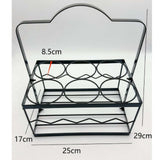 Maxbell Portable Beer Carrier 6 Bottles Drink Organizer Beer Holder for Picnic Party Black