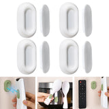 Maxbell 4x Portable Remote Holder Universal Sturdy TV Remote Control Rack for Office White