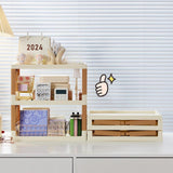 Maxbell Storage Rack Kitchen Decor Office Folding Dresser Top Desktop Desk Bookshelf 2 Layer