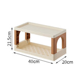 Maxbell Storage Rack Kitchen Decor Office Folding Dresser Top Desktop Desk Bookshelf 2 Layer