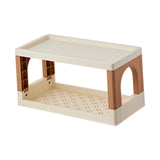 Maxbell Storage Rack Kitchen Decor Office Folding Dresser Top Desktop Desk Bookshelf 2 Layer