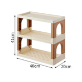 Maxbell Storage Rack Kitchen Decor Office Folding Dresser Top Desktop Desk Bookshelf 2 Layer