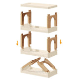 Maxbell Storage Rack Kitchen Decor Office Folding Dresser Top Desktop Desk Bookshelf 2 Layer
