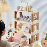 Maxbell Storage Rack Kitchen Decor Office Folding Dresser Top Desktop Desk Bookshelf 2 Layer