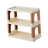 Maxbell Storage Rack Kitchen Decor Office Folding Dresser Top Desktop Desk Bookshelf 3 Layer