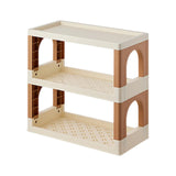 Maxbell Storage Rack Kitchen Decor Office Folding Dresser Top Desktop Desk Bookshelf 3 Layer