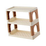 Maxbell Storage Rack Kitchen Decor Office Folding Dresser Top Desktop Desk Bookshelf 3 Layer