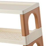 Maxbell Storage Rack Kitchen Decor Office Folding Dresser Top Desktop Desk Bookshelf 3 Layer