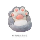 Maxbell 1 Seater Sofa Furniture Cat Claw Shaped Soft for Office Living Room Fireside Gray White