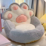 Maxbell 1 Seater Sofa Furniture Cat Claw Shaped Soft for Office Living Room Fireside Gray White