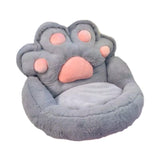 Maxbell 1 Seater Sofa Furniture Cat Claw Shaped Soft for Office Living Room Fireside Gray